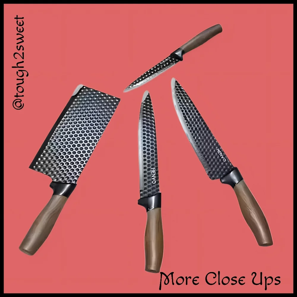🆕6 PC KITCHEN KNIFE SET, CHEF'S SPECIAL,STAINLESS STEEL CUTLERY COLLECTION